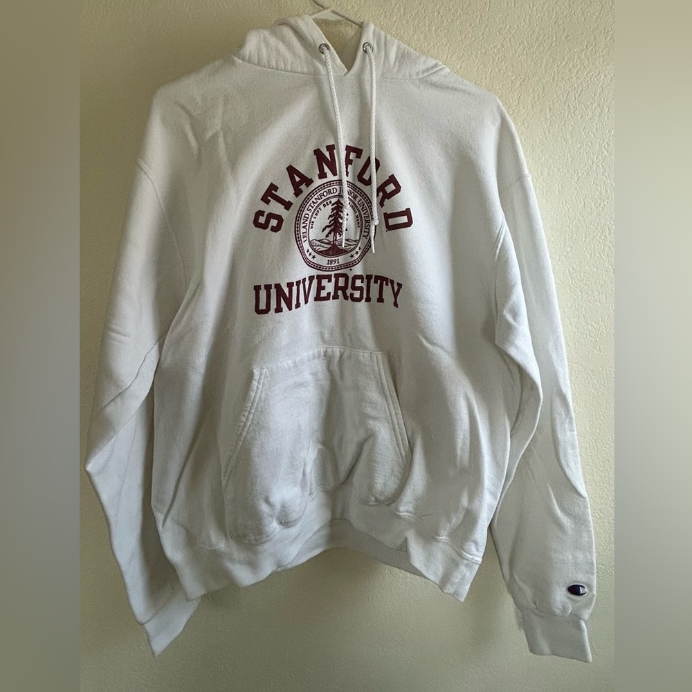 Champion White Athletic Hoodie